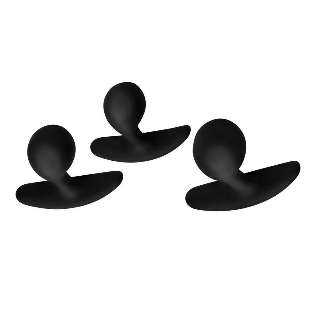 Dark Droplets - 3 Piece Curved Anal Trainer Set - Black - foto 6