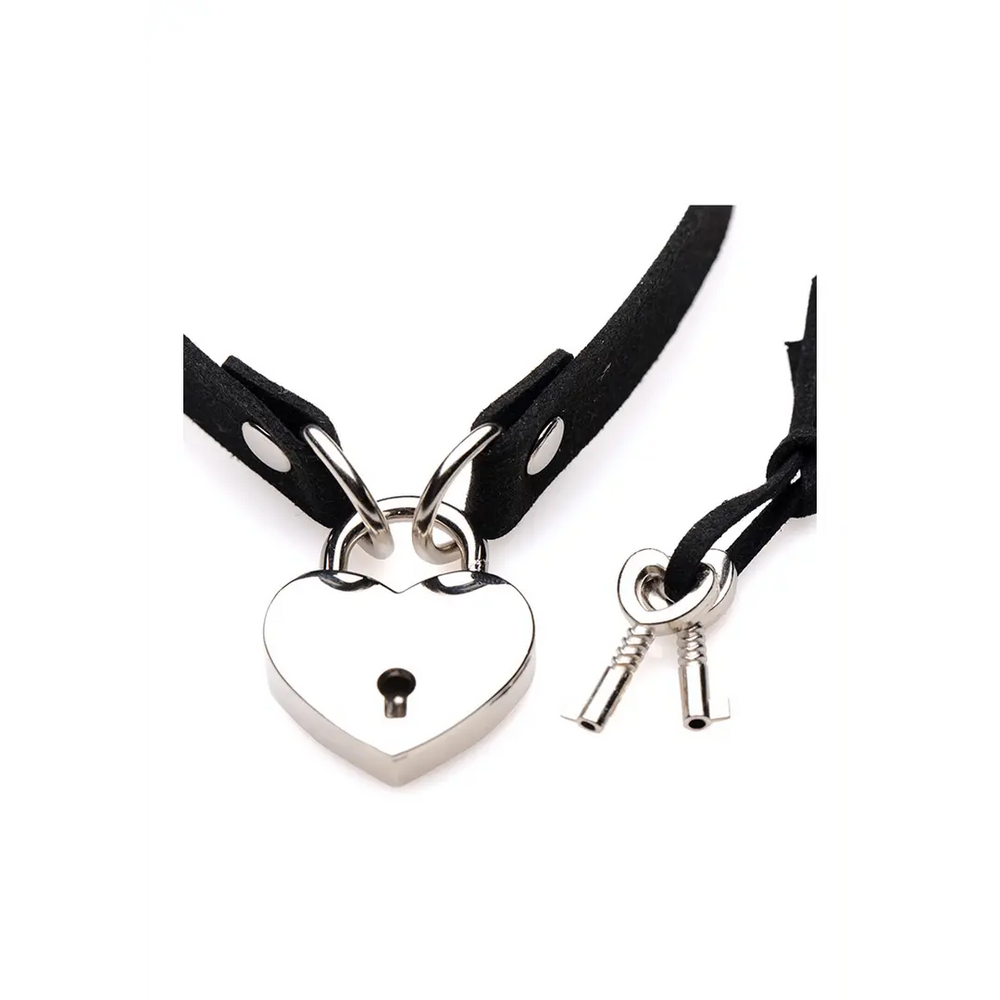 Lock-It - Choker with Heart Lock and Key - foto 5