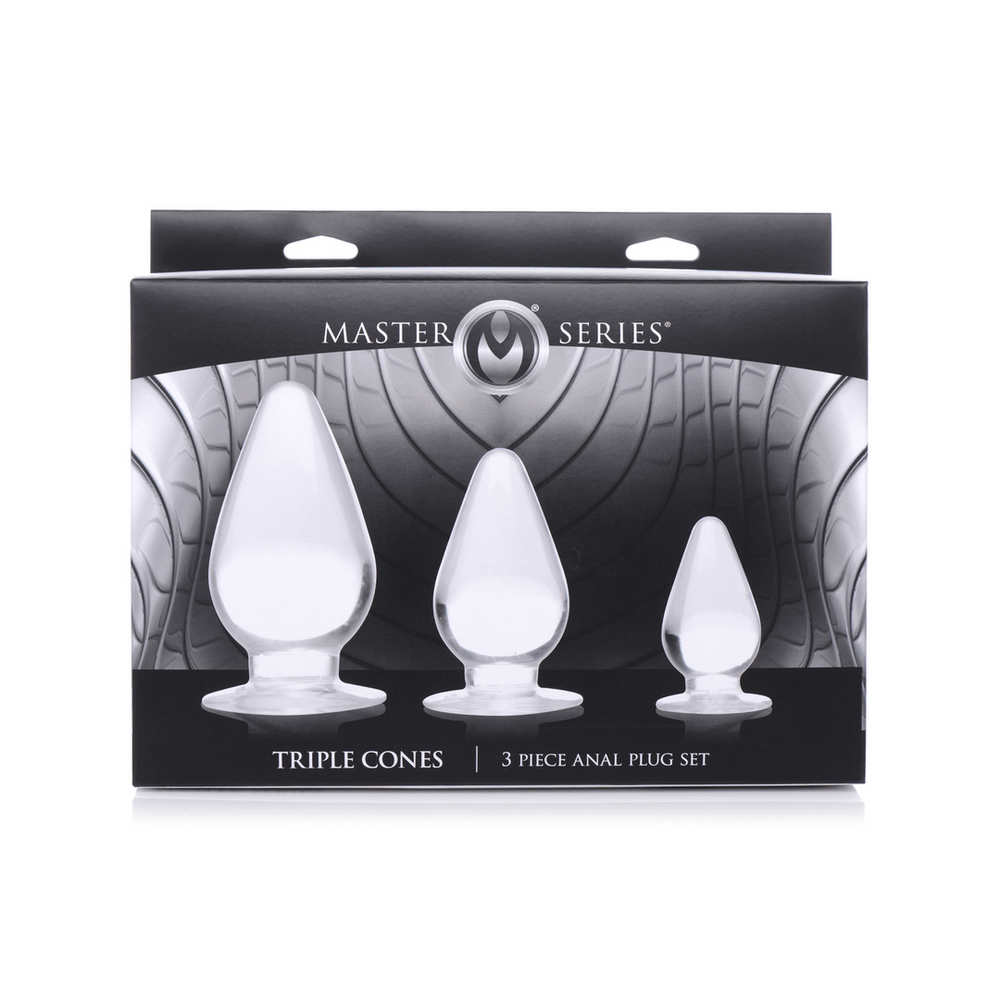 Triple Cones - 3-delige Buttplug Set - foto 6