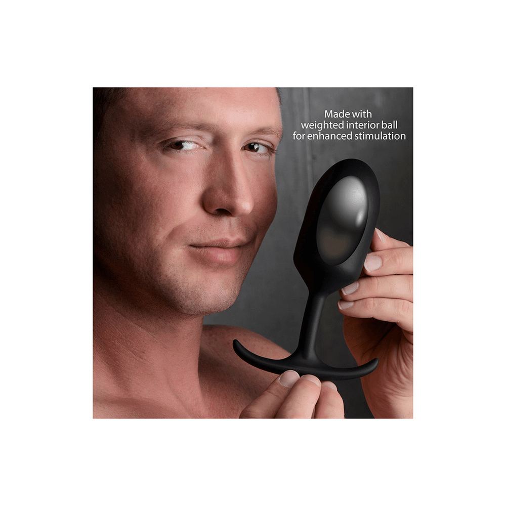 Premium Silicone Weighted Anal Plug - Extra Large - foto 6