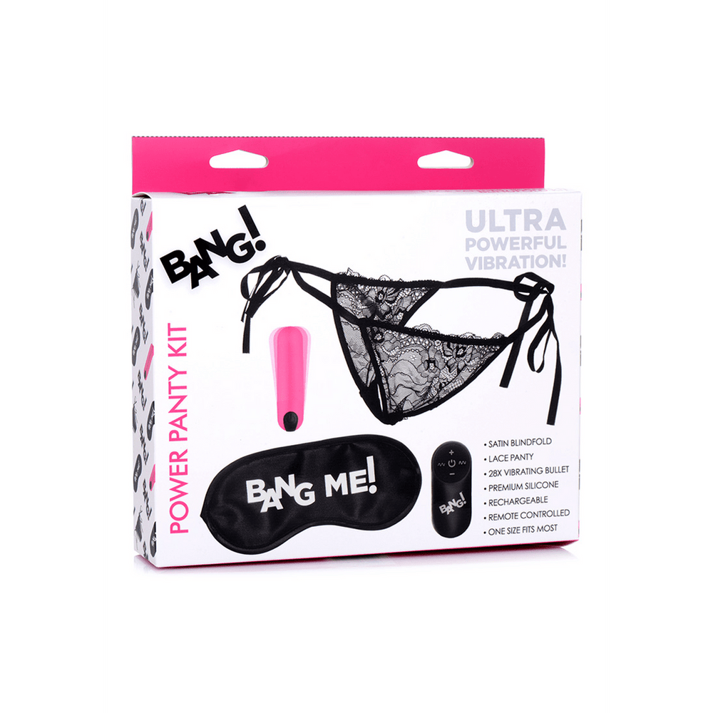 Kanten Slipje, Bullet Vibrator en Blinddoek kit - foto 5
