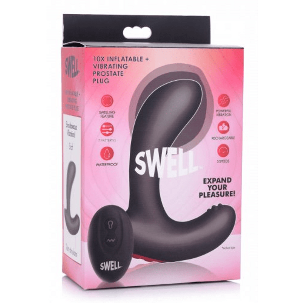 Inflatable Vibrating Silicone Prostate Plug - foto 3
