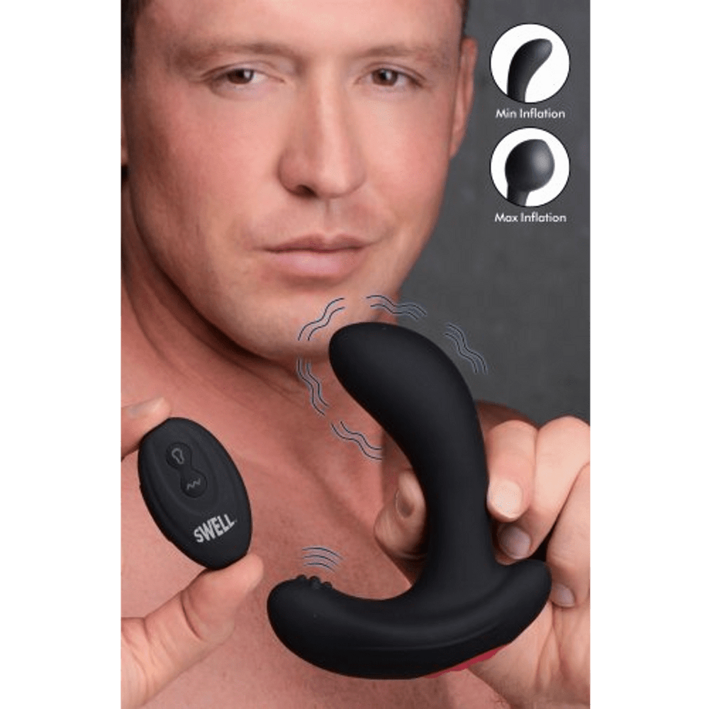 Inflatable Vibrating Silicone Prostate Plug - foto 2