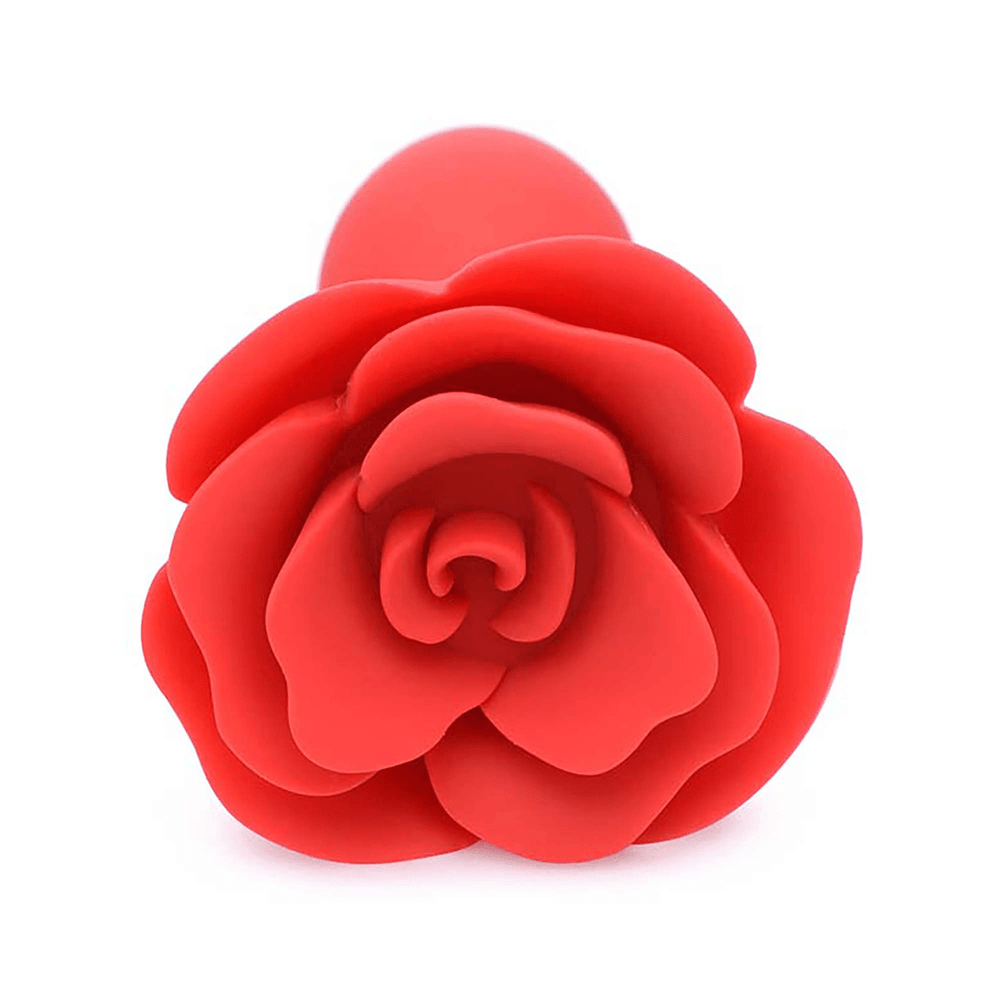 Booty Bloom - Silicone Rose Anal Plug - Red - foto 5