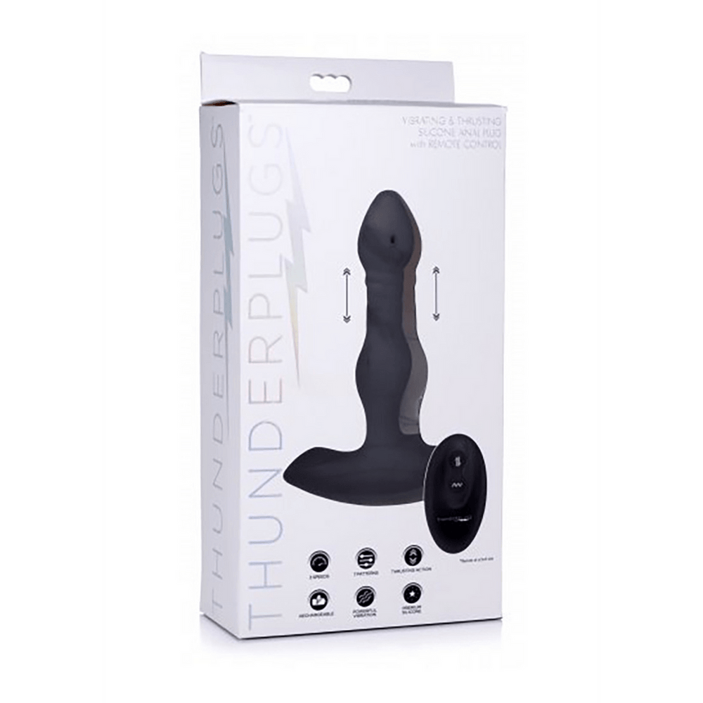 Vibrerende En Stotende Butt Plug - Met Remote - foto 4