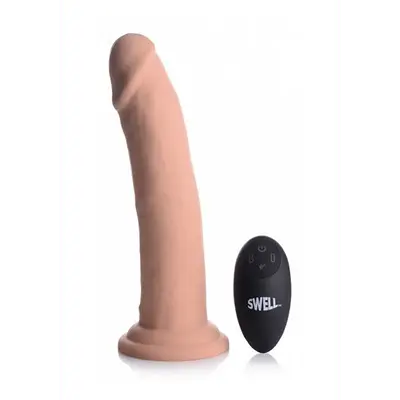 Swell - Inflatable and Vibrating Silicone Dildo - 7 / 18 cm