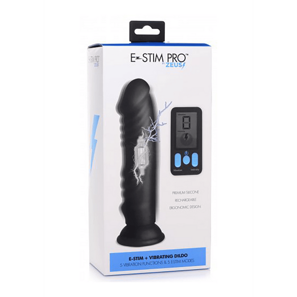 Vibrerende, E-Stim Dildo + Afstandsbediening - foto 2