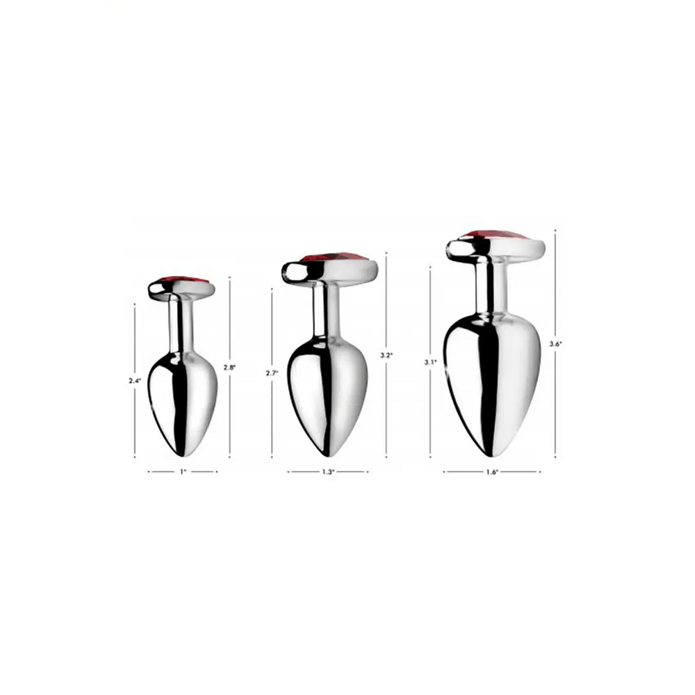 Red Heart - Butt Plug Set - foto 2