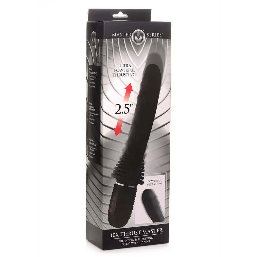 Thrust Master - Vibrating and Thrusting Dildo with Handle - foto 3