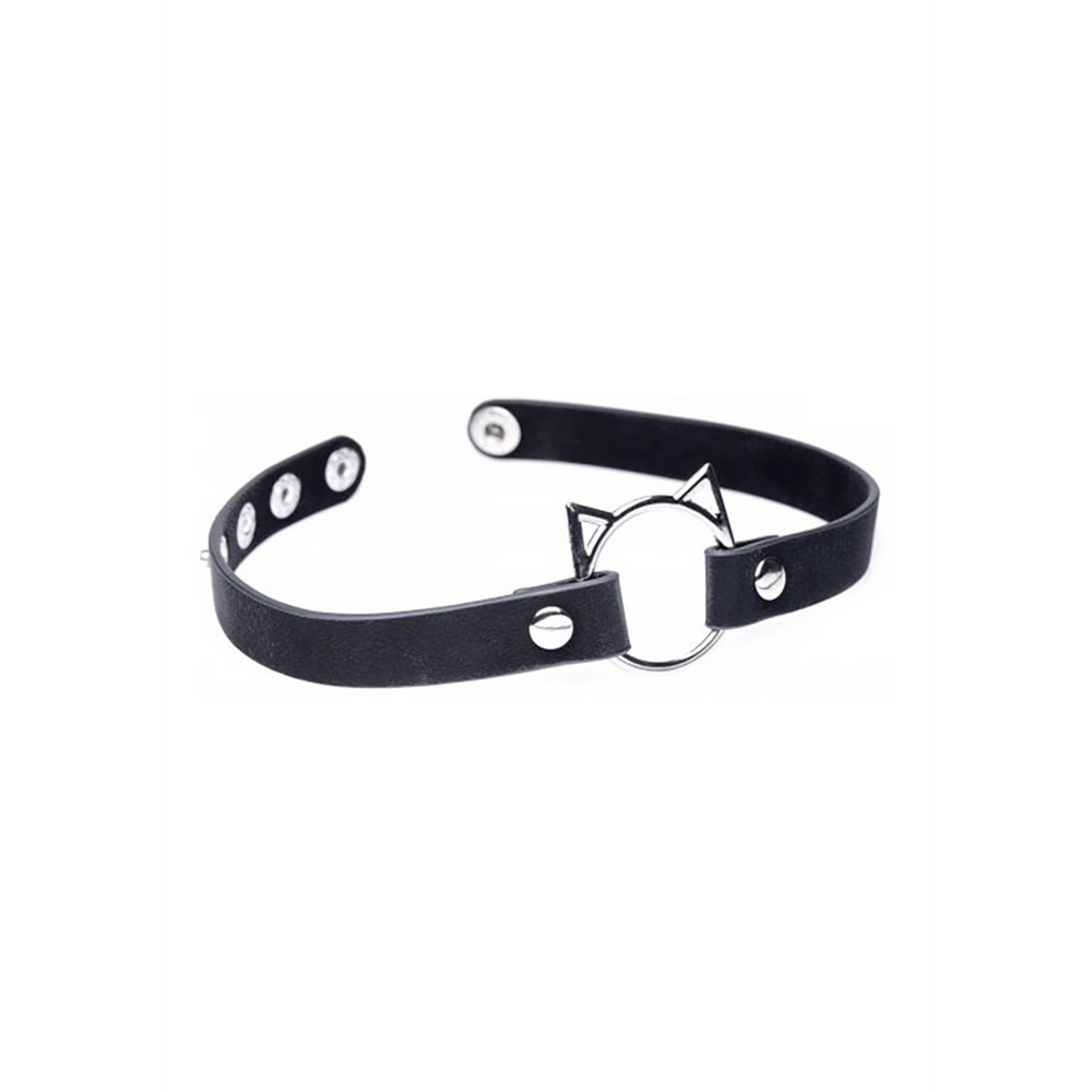 Kinky Kitty Ring Slim Choker - Zwart - foto 5