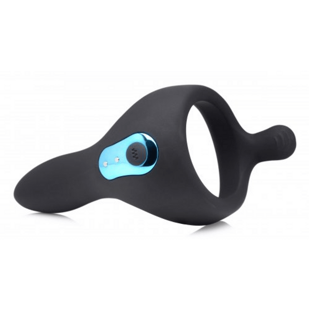 Power Taint - Silicone Cock and Ball Ring with Remote Control - foto 4