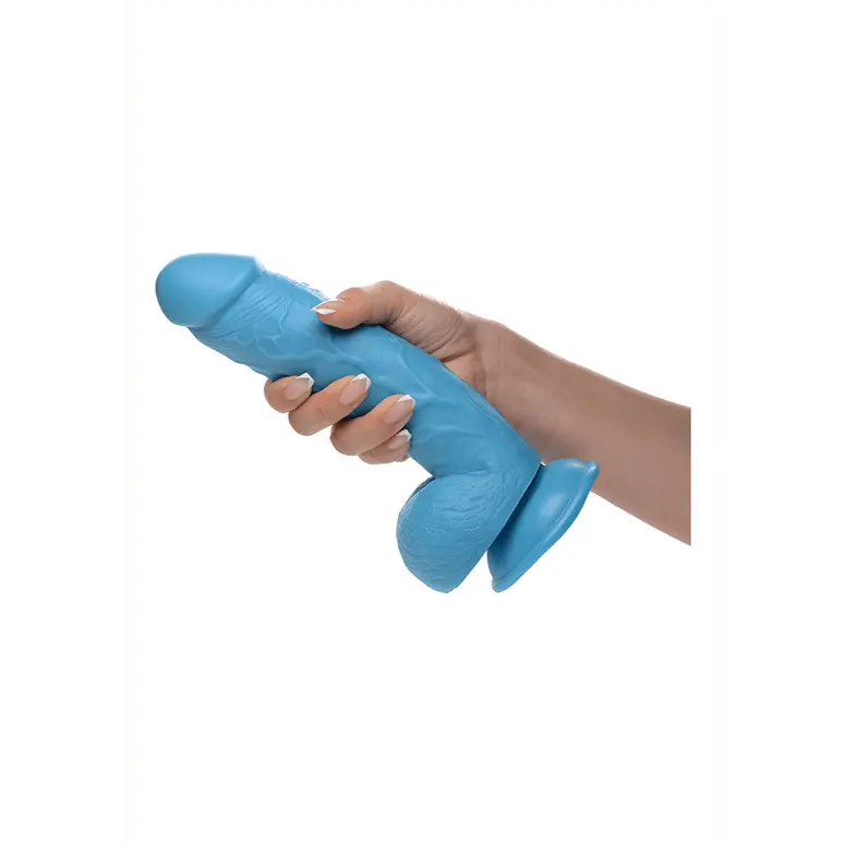 POP - Dildo met ballen - 21 cm - foto 2