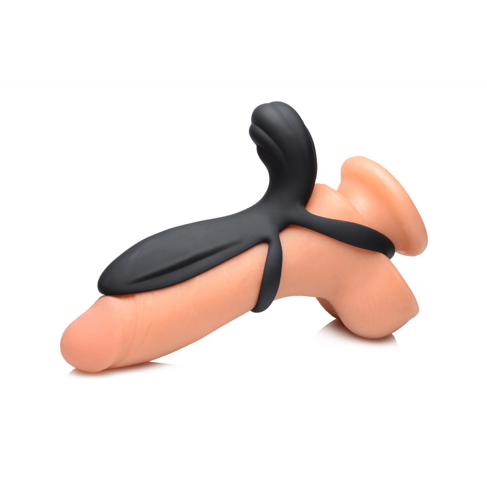 Silicone Vibrating Penis Sleeve with Remote Control - foto 4