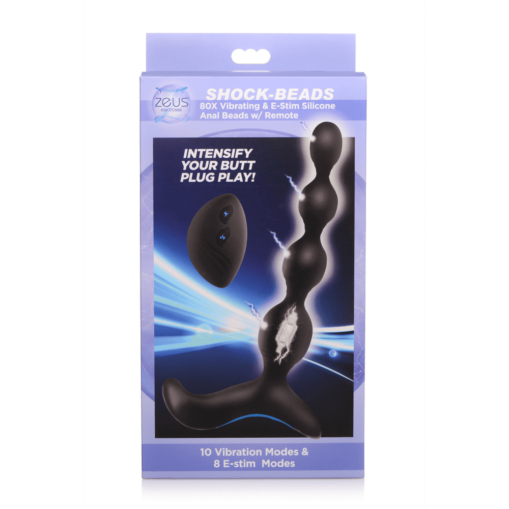 Vibrating and E-Stim Silicone Anal Beads with Remote Control - foto 3