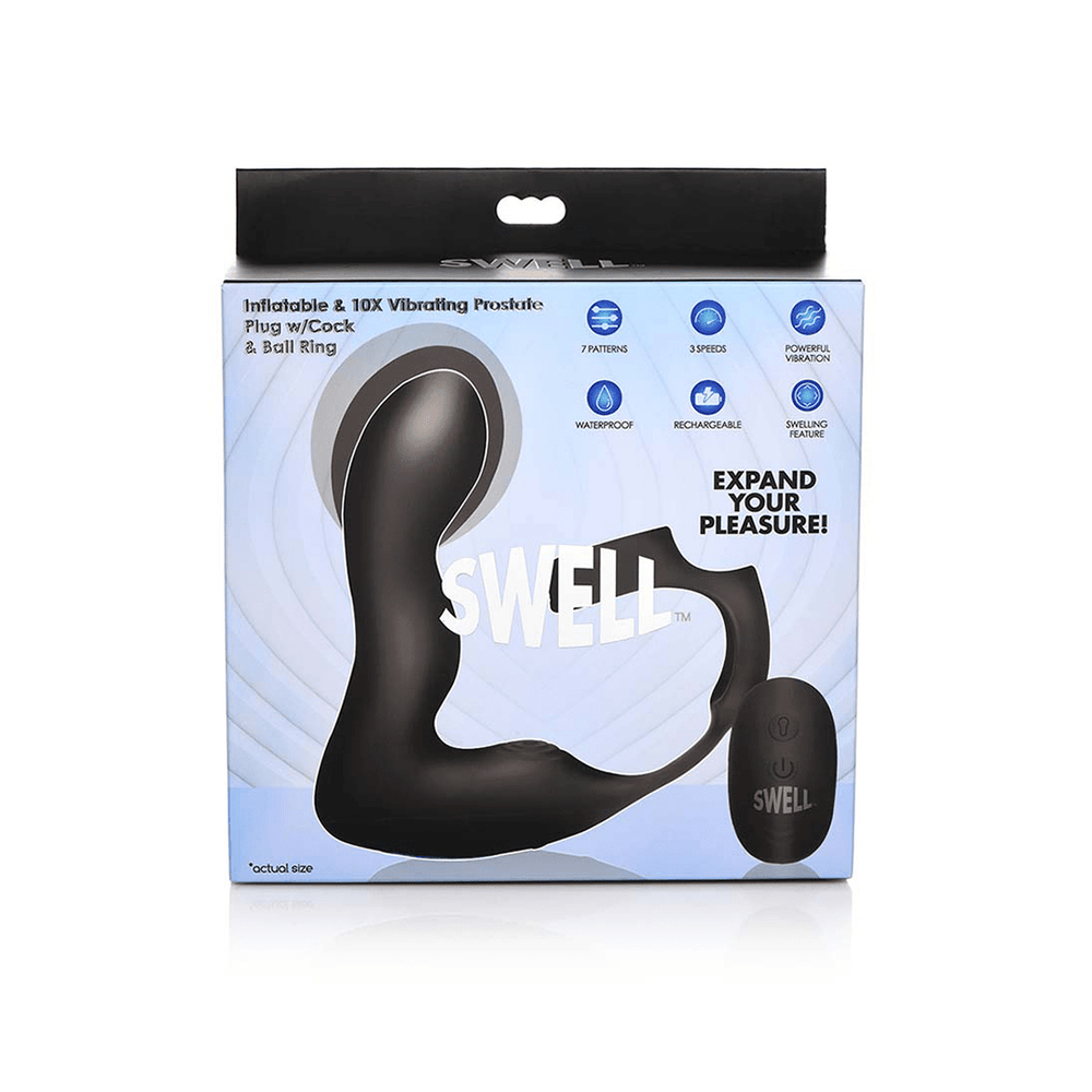 Opblaasbare Prostaatstimulator met Penis- en Balring - foto 5