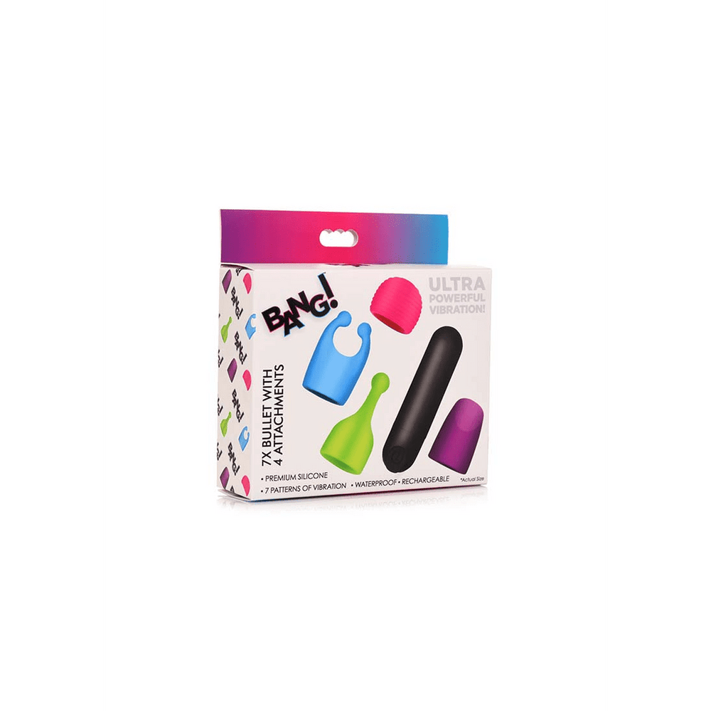 Rechargeable Bullet with 4 Attachments - foto 3