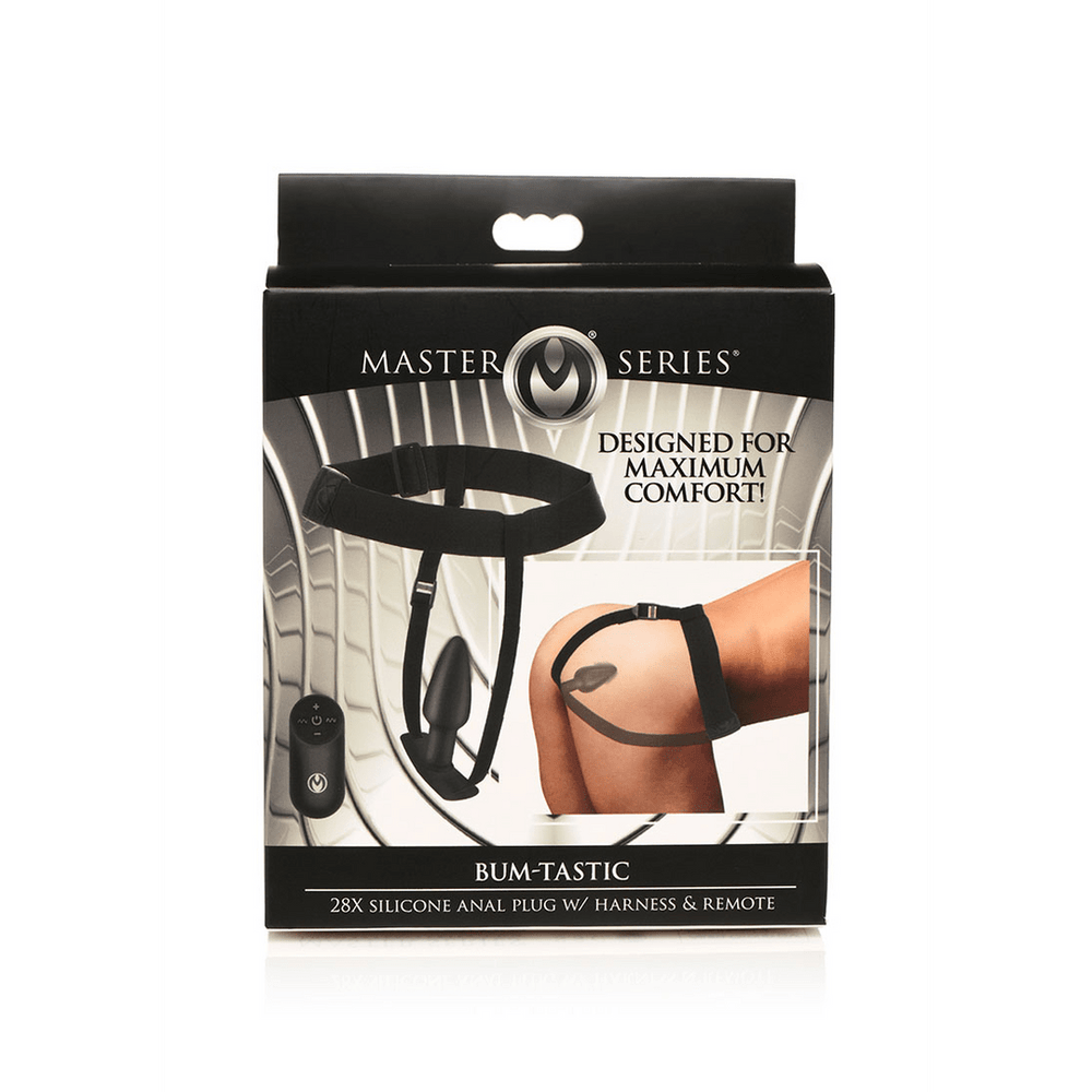 Bum-Tastic - Silicone Anal Plug with Harness and Remote Control - foto 3