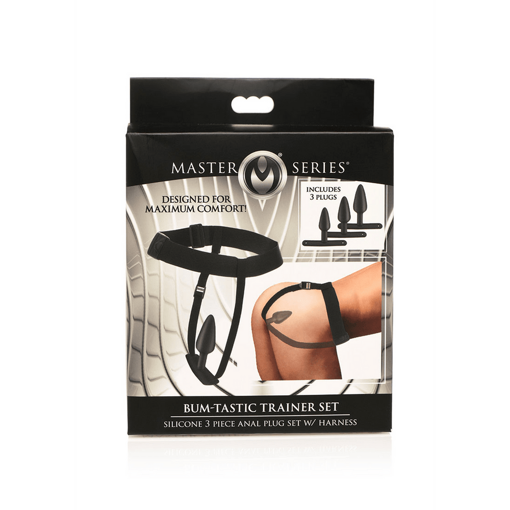Bum-Tastic - 3-delige Anaalplug Trainer Set - Met Harnas - foto 3