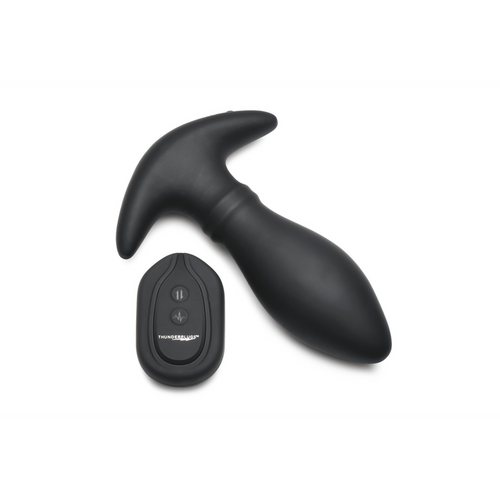 Rim Slide Sliding Ring Butt Plug - zwart