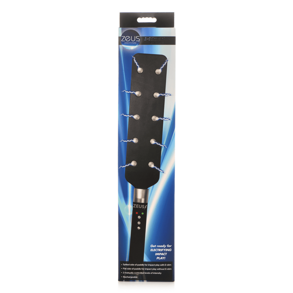 E-Stim Paddle met Spikes - Zwart - foto 4