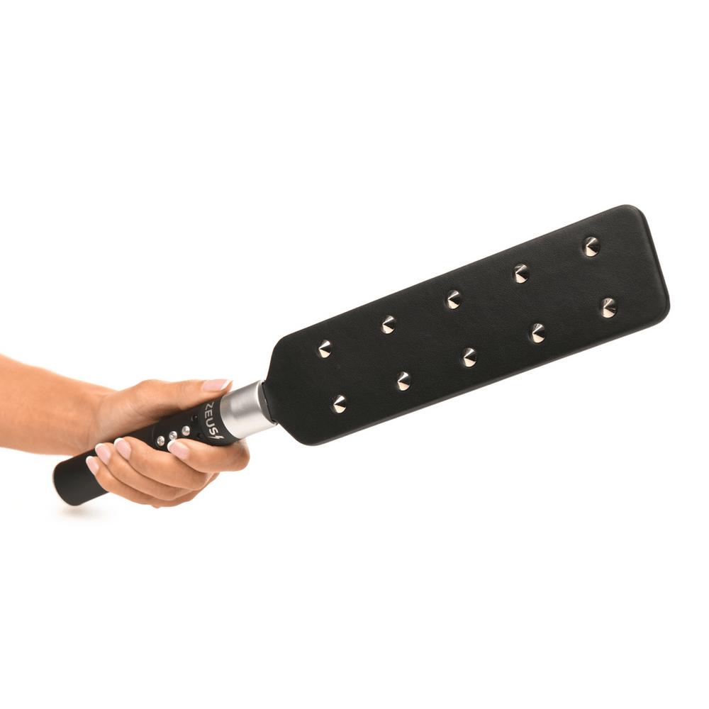E-Stim Paddle met Spikes - Zwart - foto 9