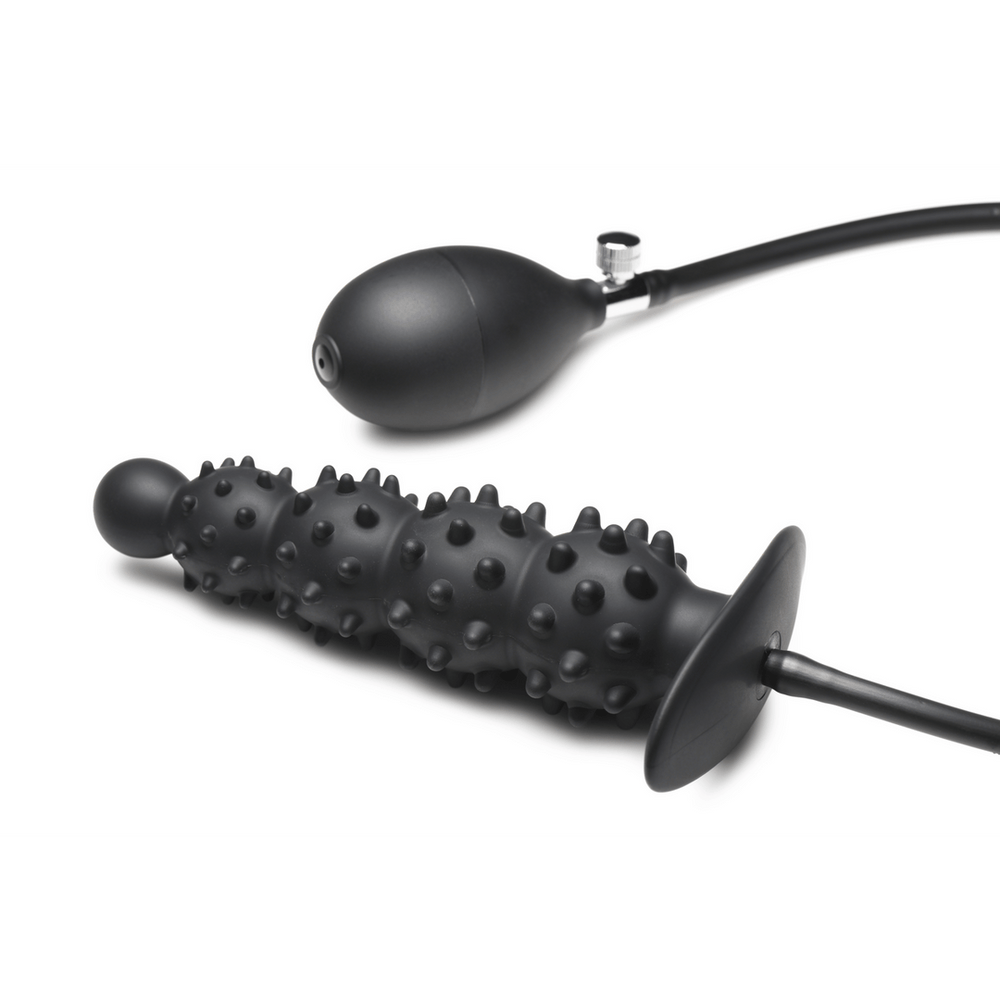 Ass Puffer - Opblaasbare Siliconen Anaalplug - Zwart - foto 6