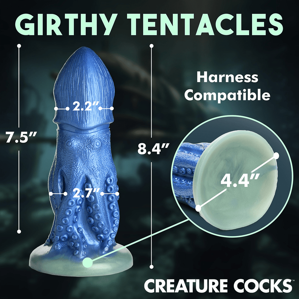Cocktopus Octopus - Dildo - Blauw - foto 8