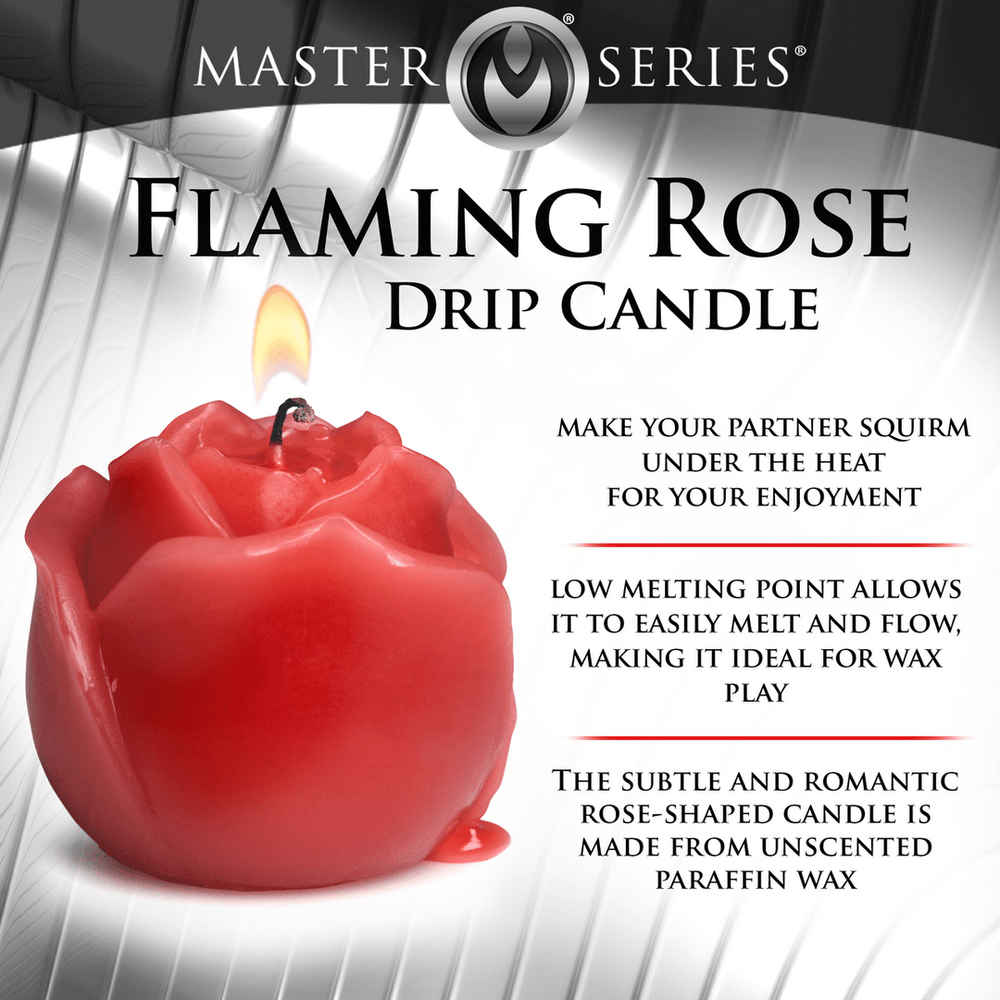 Flaming Rose - Druppelkaars - Rood - foto 8
