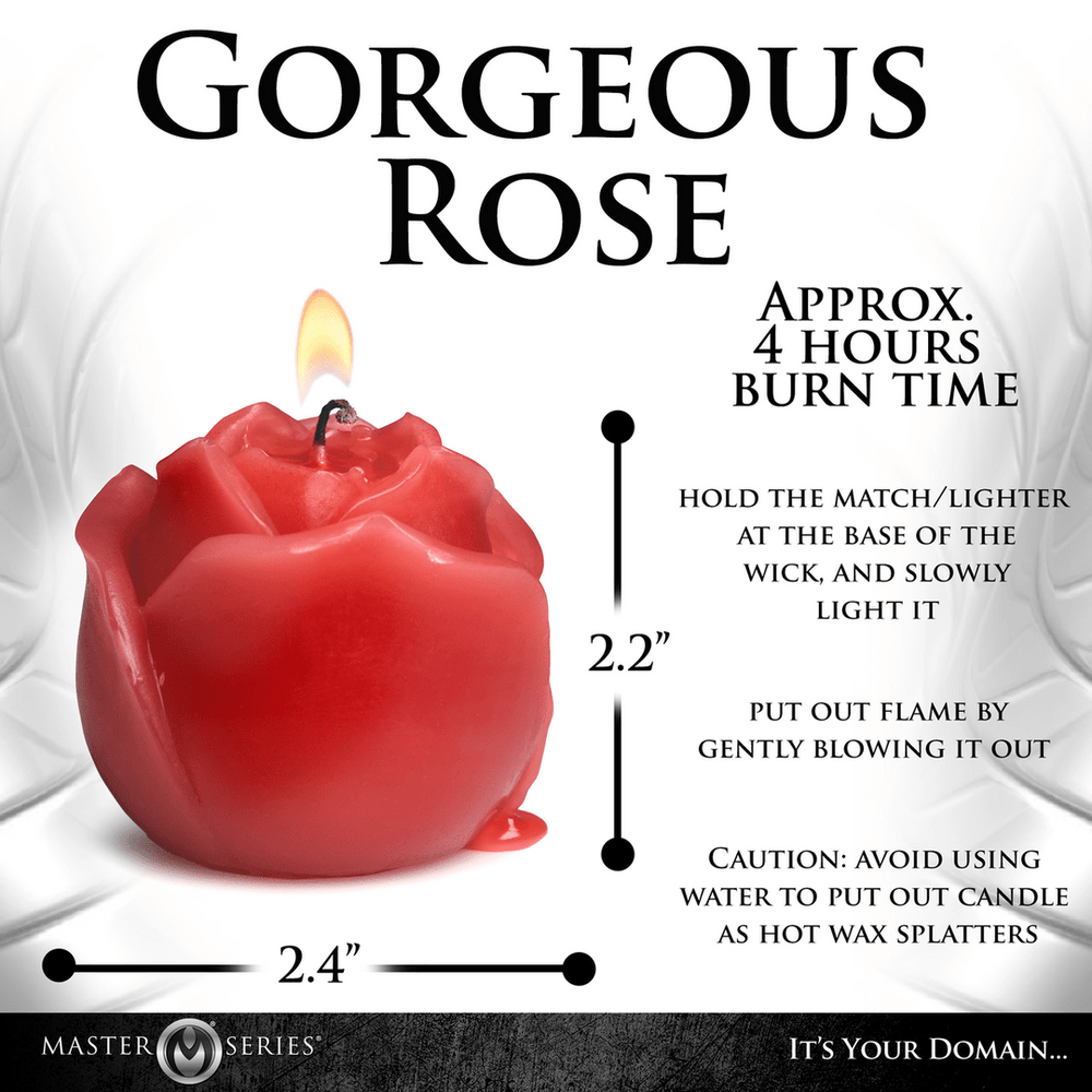 Flaming Rose - Druppelkaars - Rood - foto 5