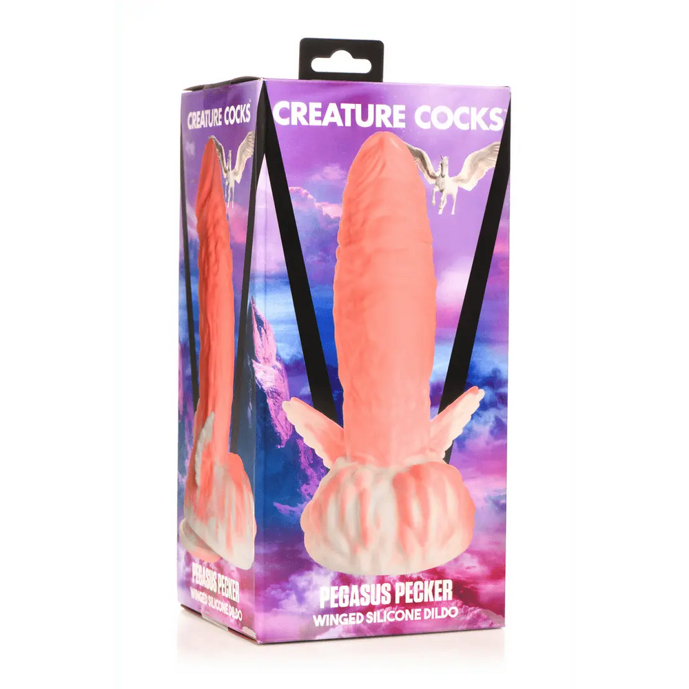 Pegasus - Gevleugelde Dildo - Wit/Roze - foto 9