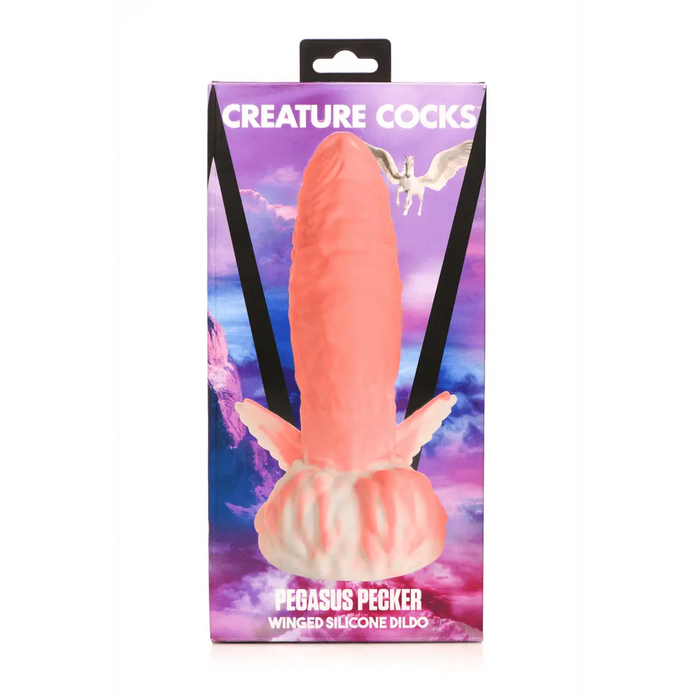Pegasus - Gevleugelde Dildo - Wit/Roze - foto 8