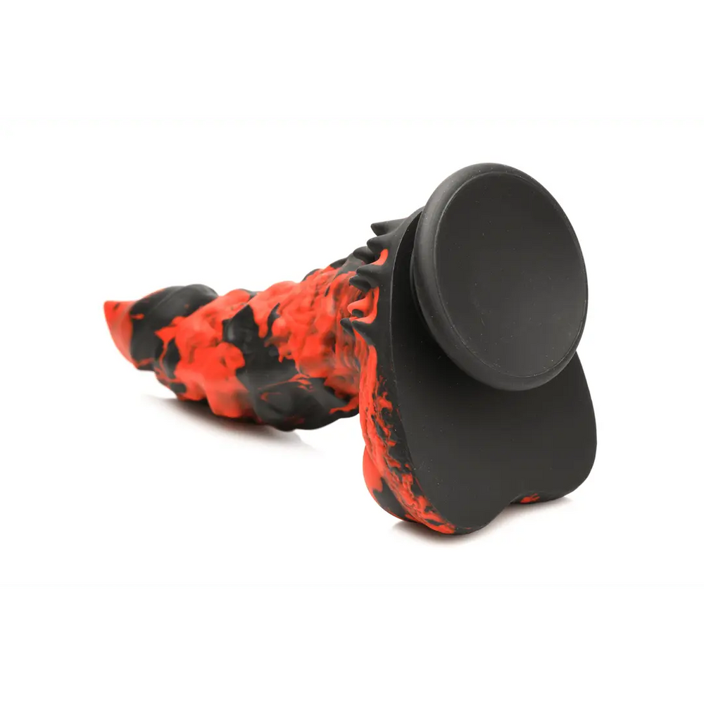 Fire Demon - Monster Dildo - Rood/Zwart - foto 4