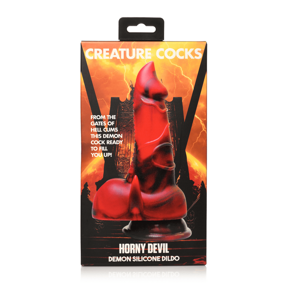 Horny Devil - Demon Dildo - Rood - foto 7