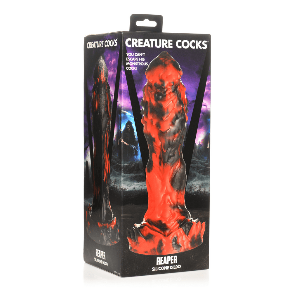 Grim Reaper - Fantasy Dildo - Rood/Zwart - foto 8