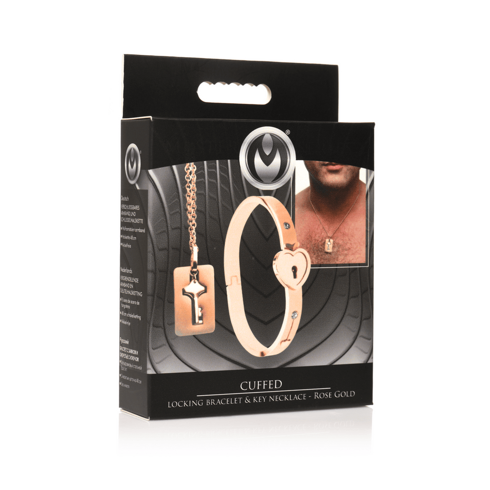 Geboeide Sluitarmband en Sleutelketting - Rosé goud - foto 9
