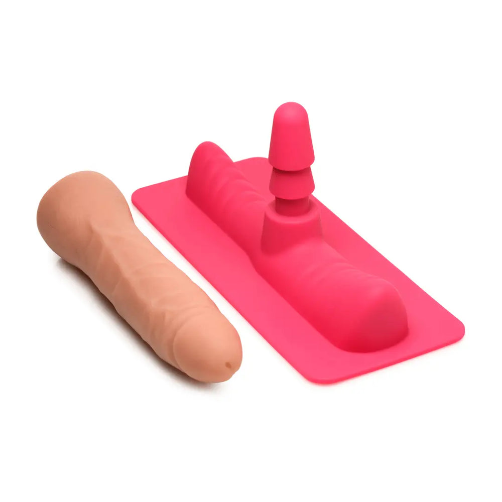 Saddle Adapter met Dildo - Pink/Flesh - foto 2