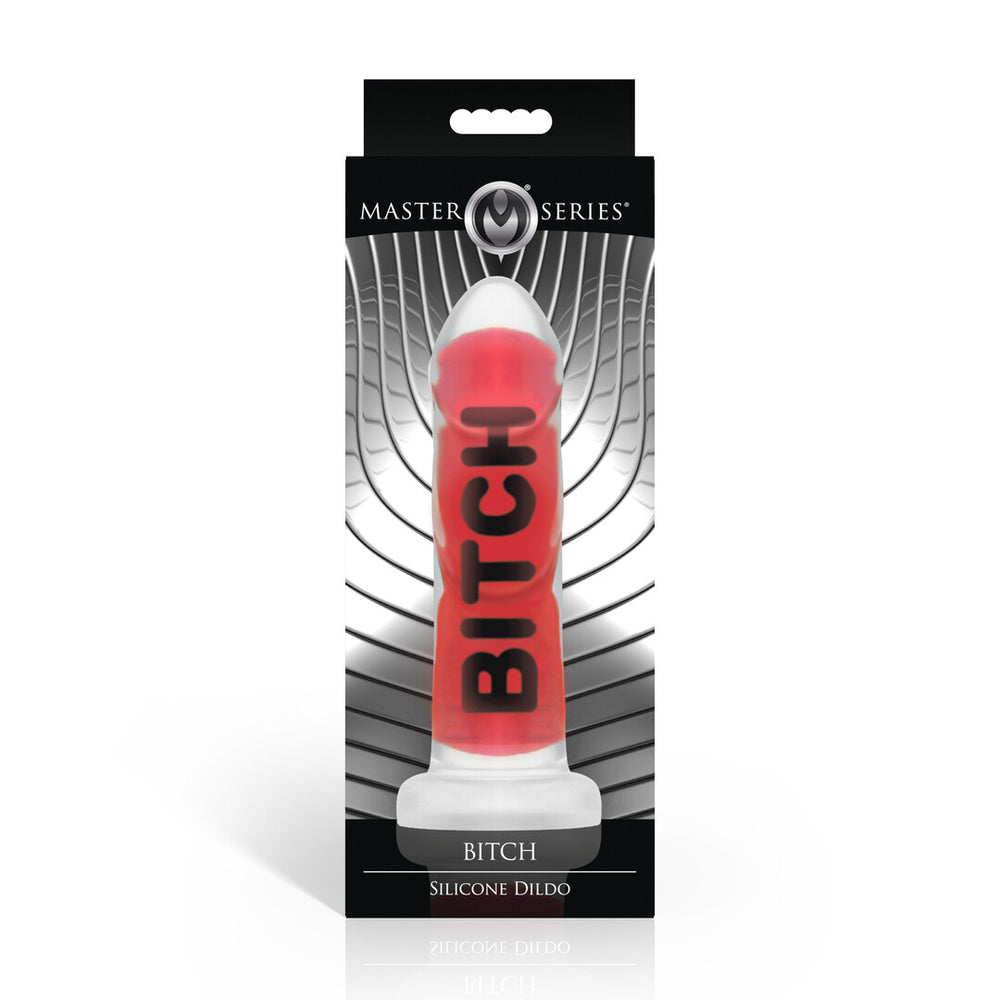 BITCH - Siliconen Dildo - Rood