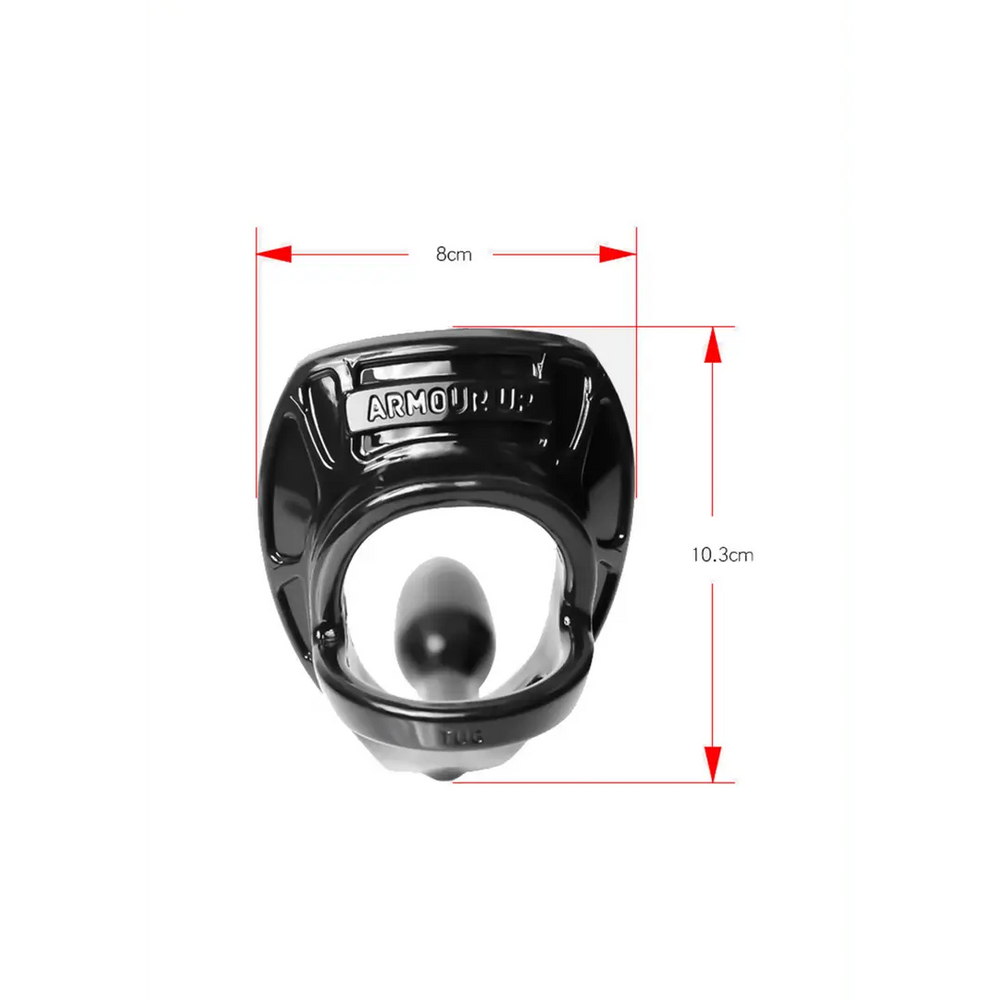 Armor Tug Lock - Asslock Cockring met Ball Strap - foto 7