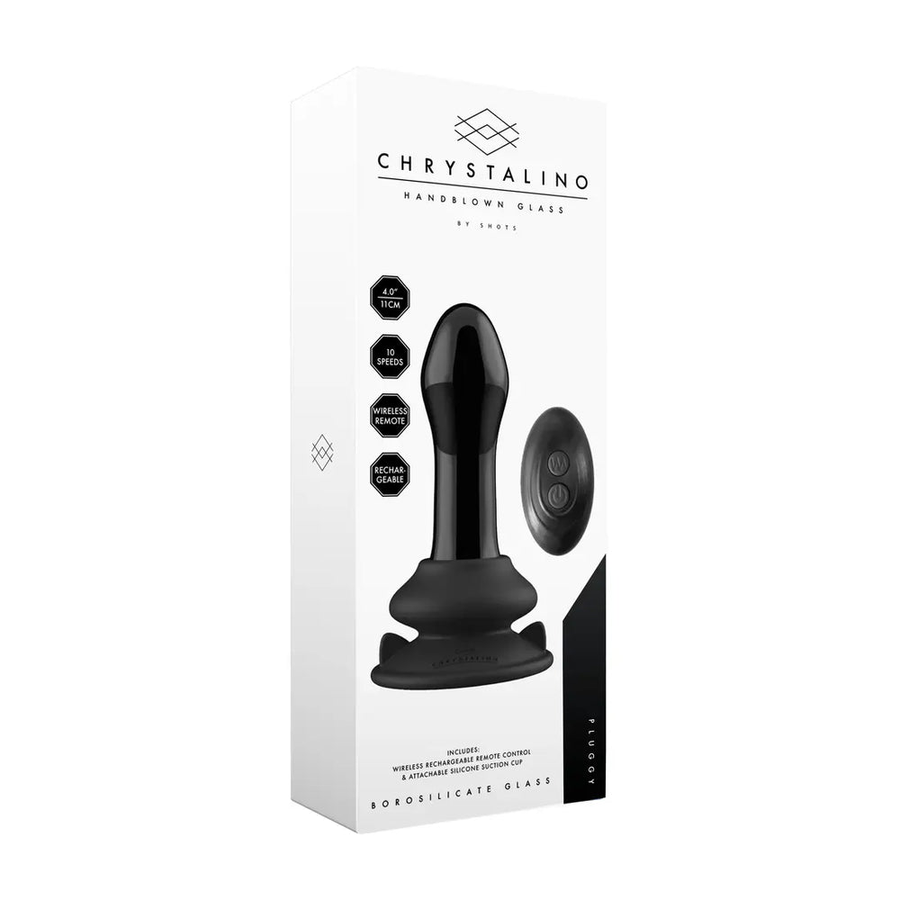 Pluggy - Glass Vibrator with Suction Cup - foto 3