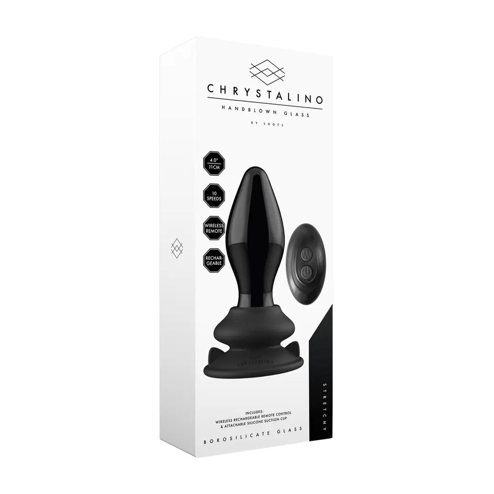 Stretchy - Glass Vibrator with Suction Cup - foto 3