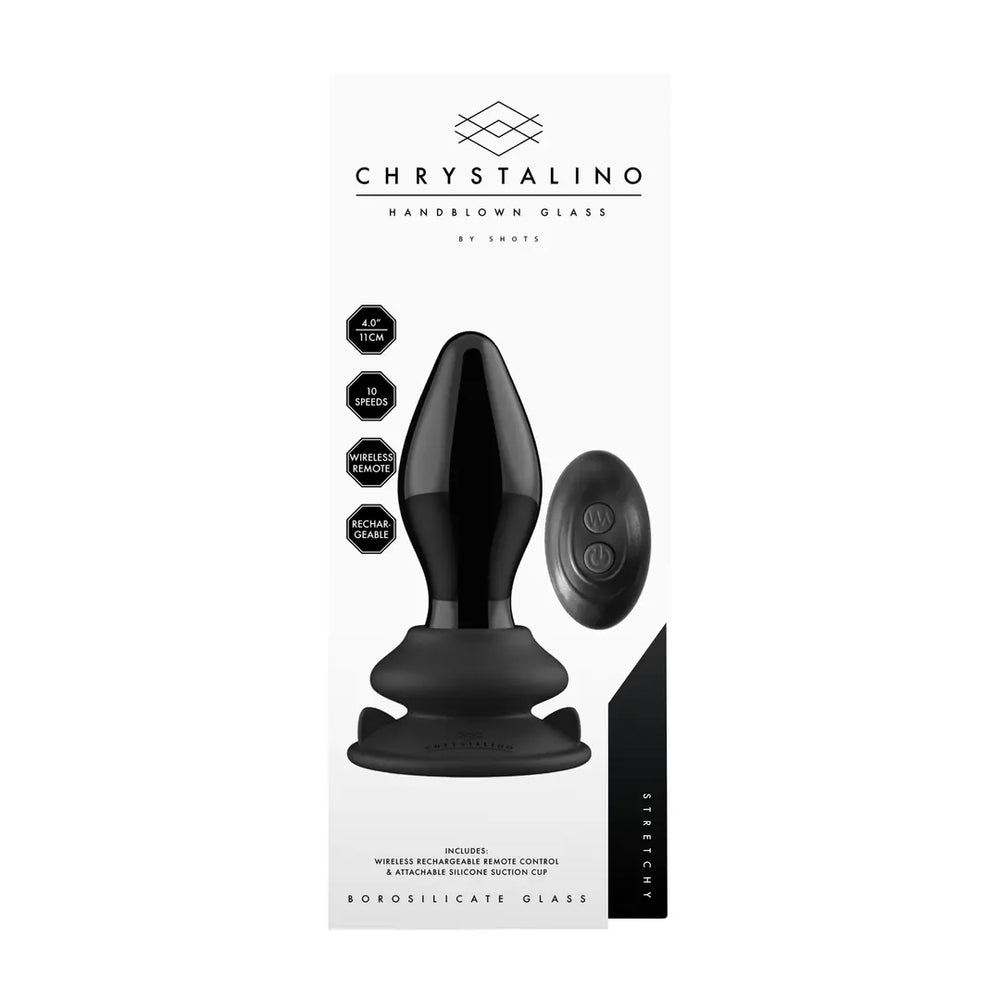 Stretchy - Glass Vibrator with Suction Cup - foto 4