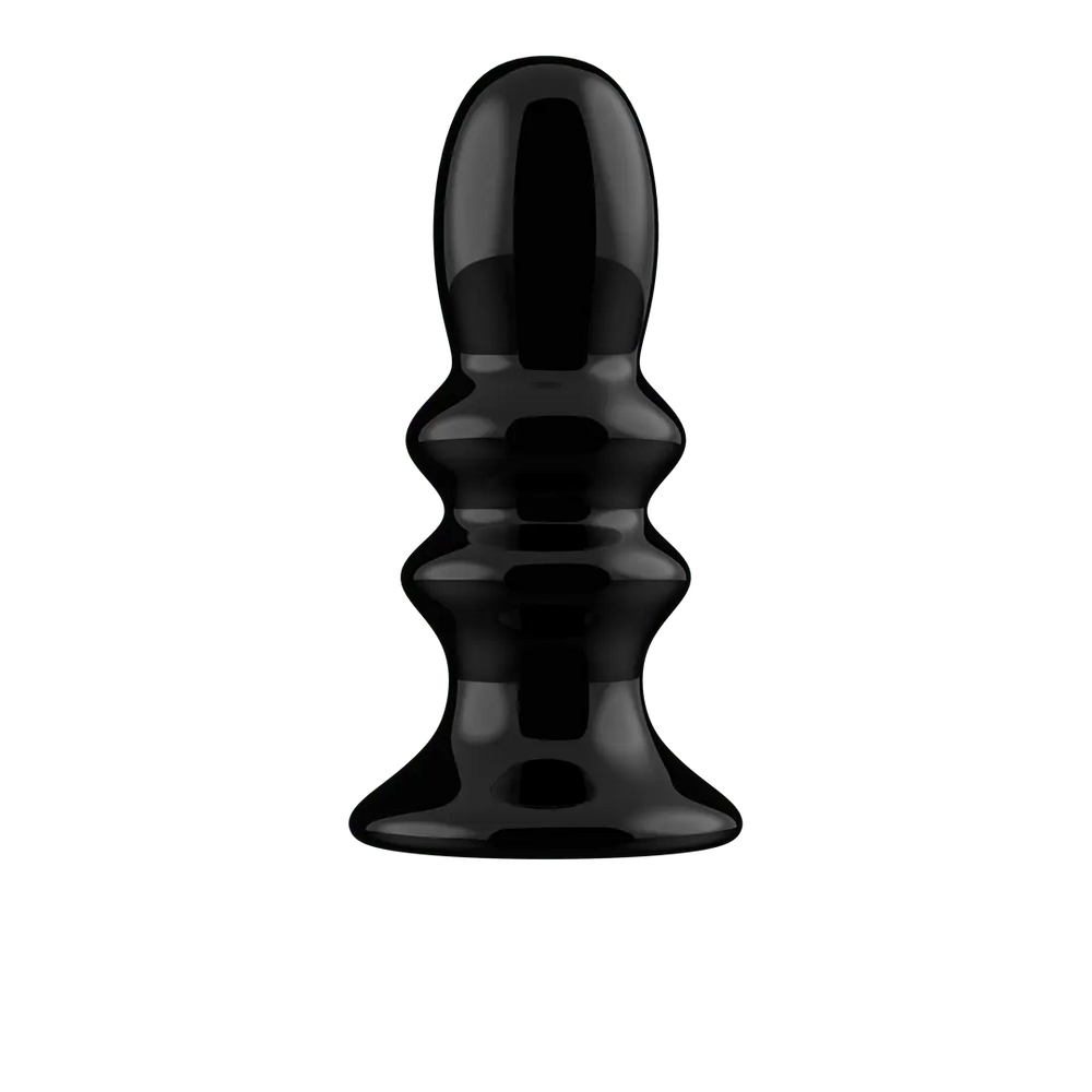 Ribbly - Glass Ribble Vibrator with Suction Cup - foto 6