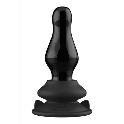 Missy - Vibrating Glass Butt Plug with Suction Cup