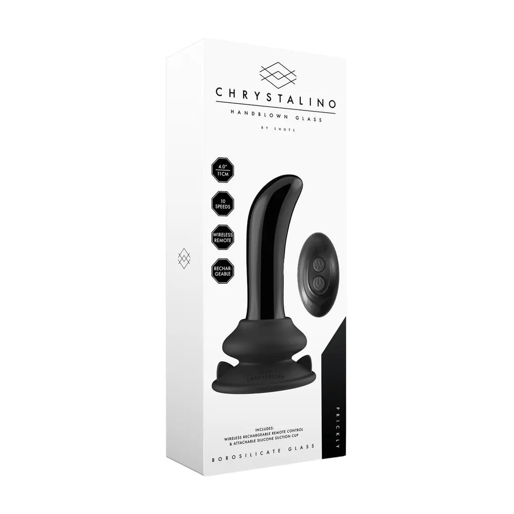 Prickly - Smooth Glass G-Spot Vibrator with Remote Control - foto 3