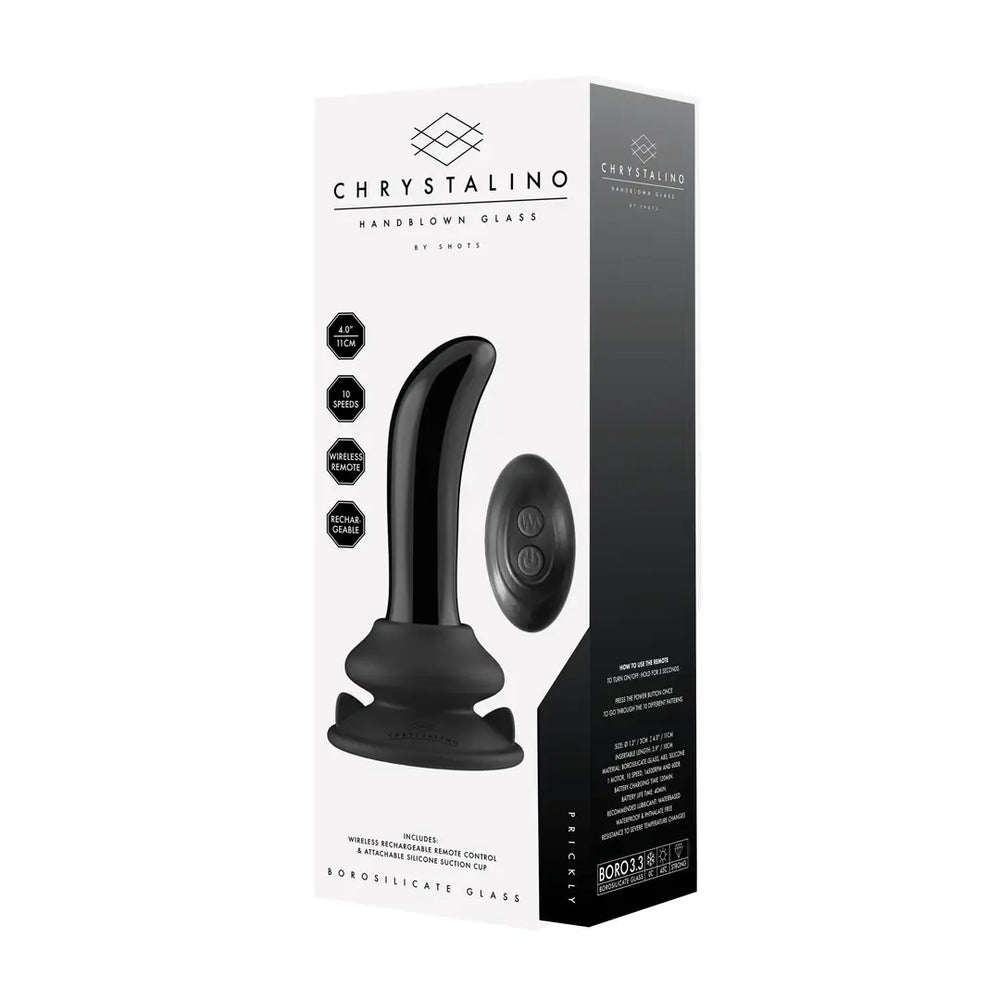 Prickly - Smooth Glass G-Spot Vibrator with Remote Control - foto 5