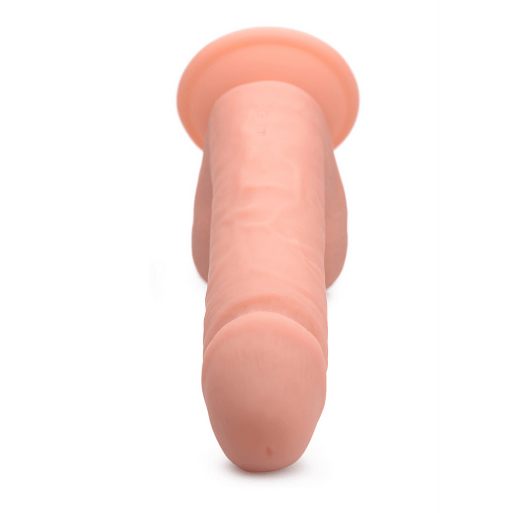 Vibrating Remote Control Silicone Dildo with Balls - 8 / 20,5 cm - foto 7