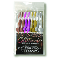 Glitterati Penis Party Cocktail Rietjes