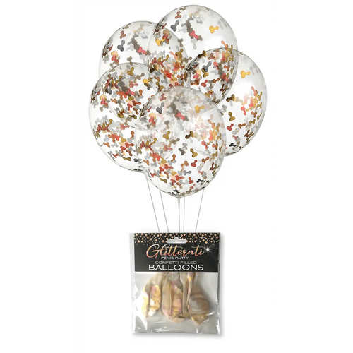 Glitterati penis confetti Balloons
