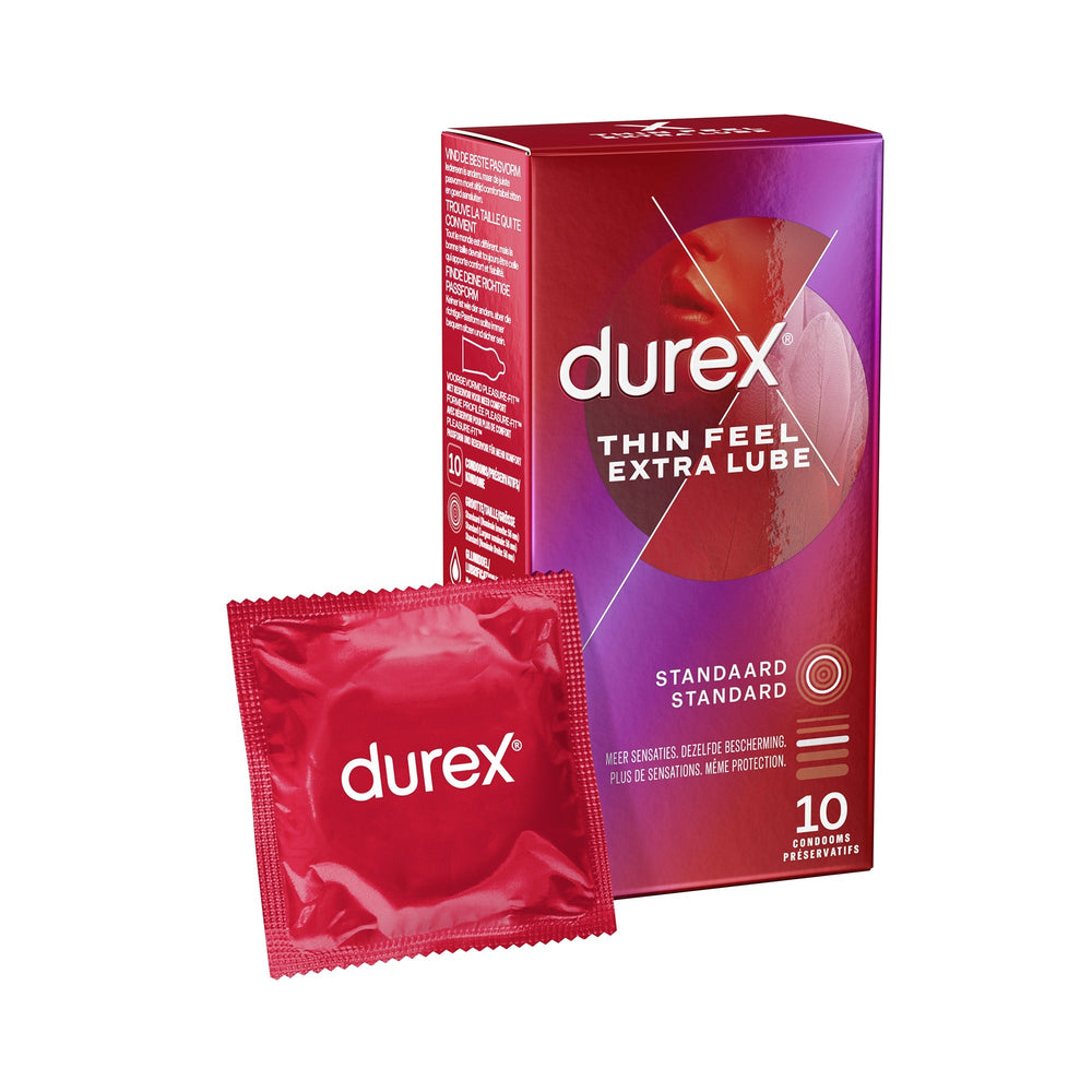 Thin Feel Extra Lube - Condoms - 10 Pieces