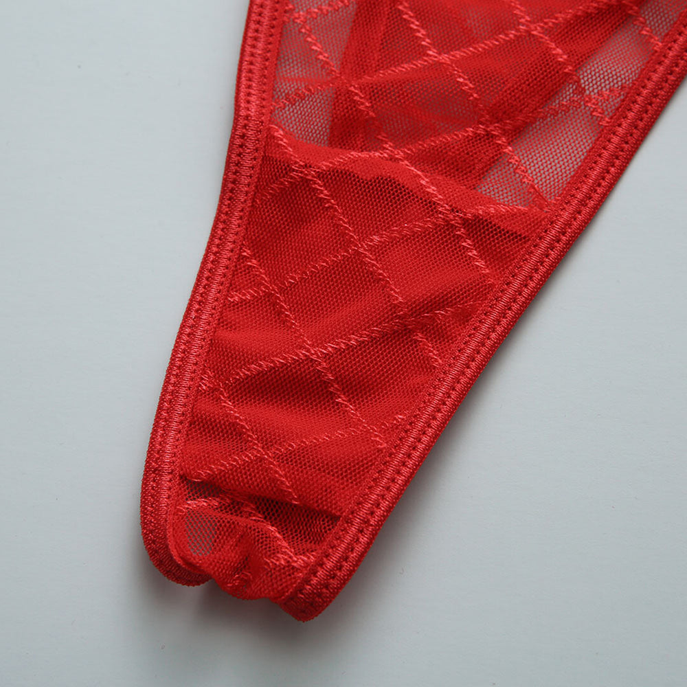 Diamond Net Drie Delige Lingerieset